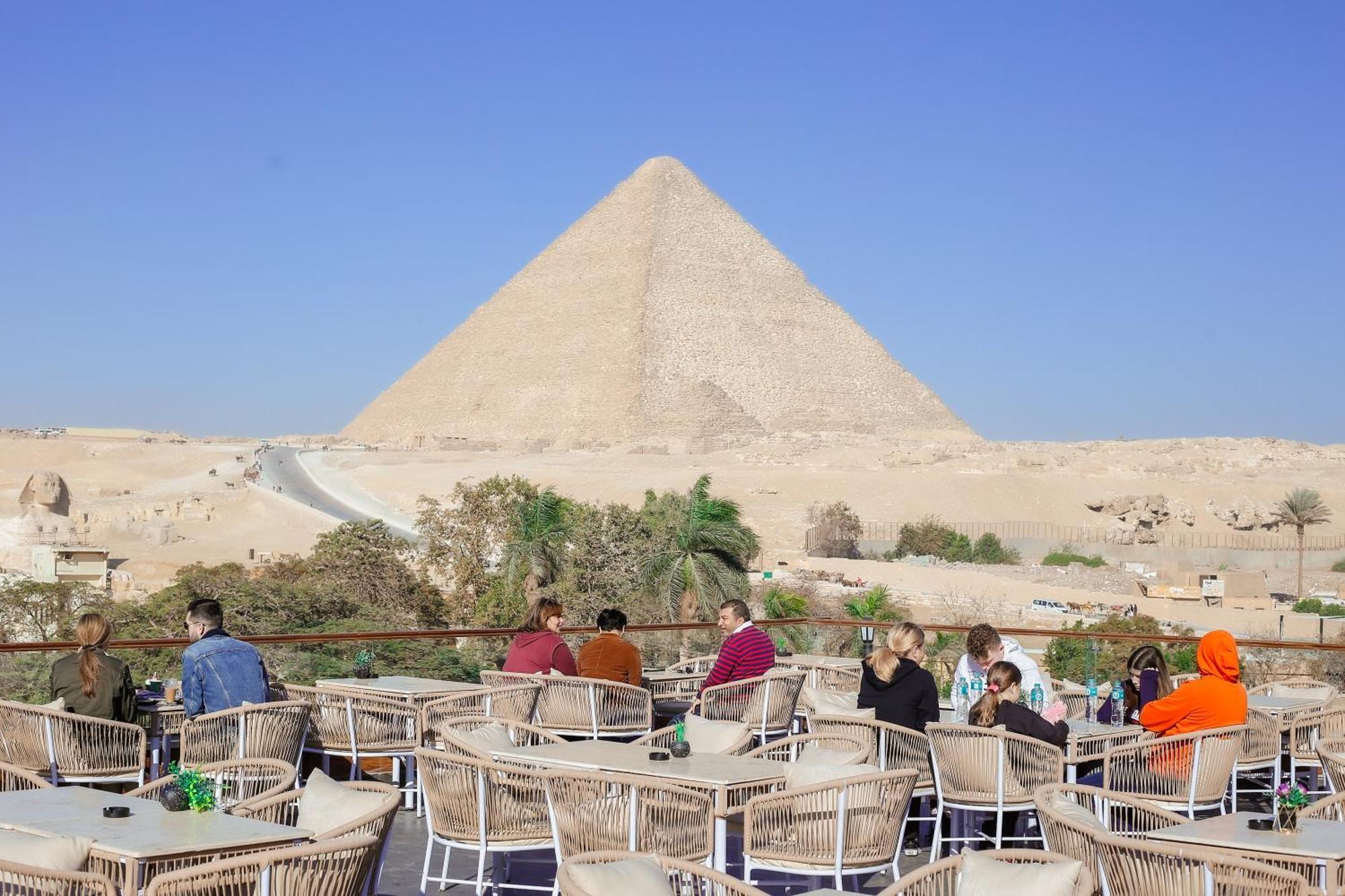 Tree Lounge Pyramids View Inn , Sphinx Giza Kafret el-Gabal 외부 사진