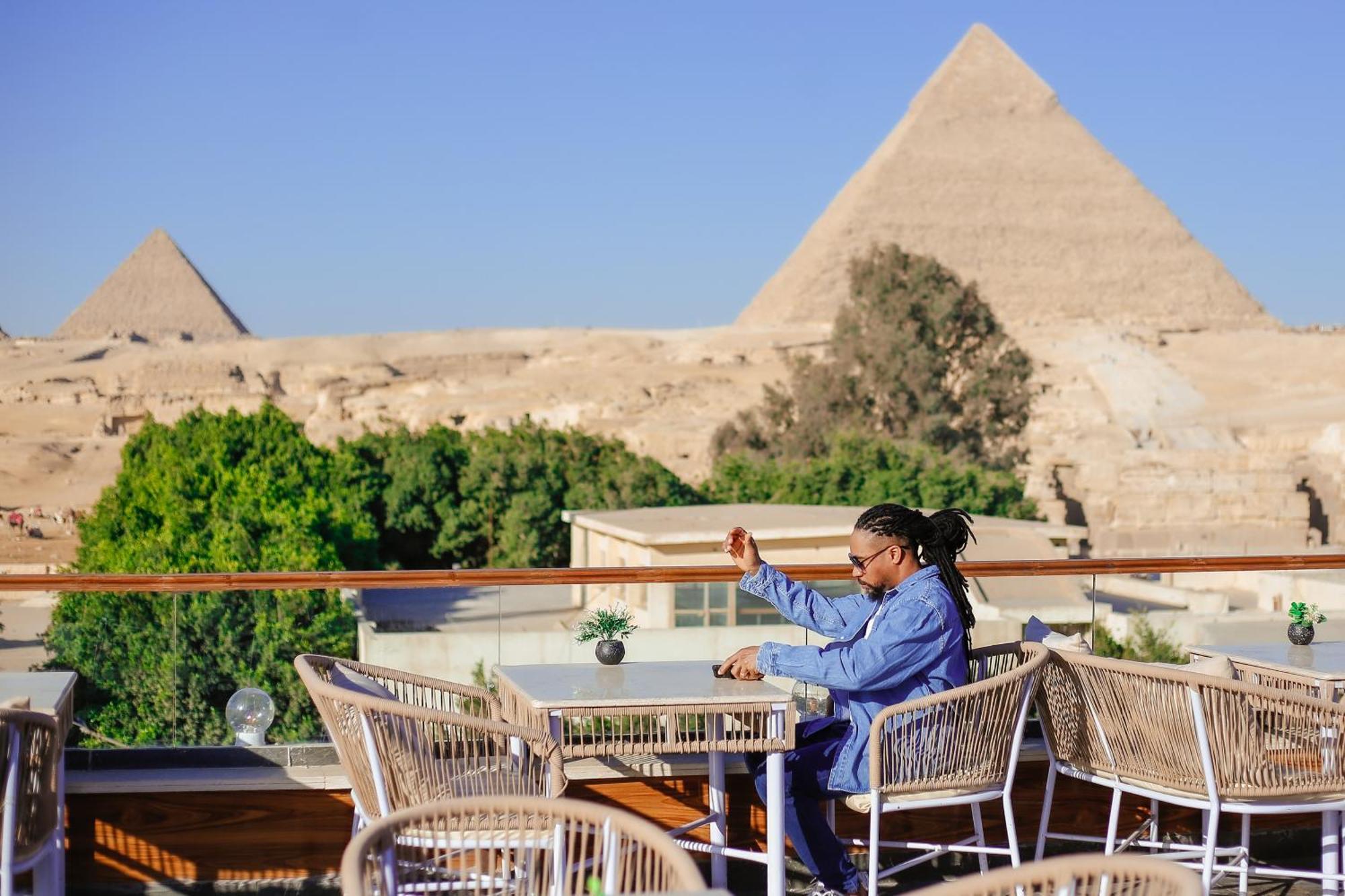 Tree Lounge Pyramids View Inn , Sphinx Giza Kafret el-Gabal 외부 사진