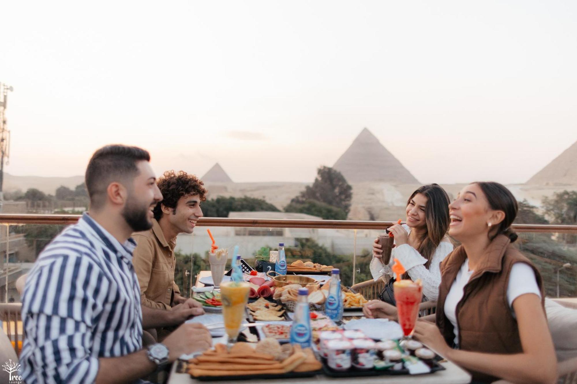 Tree Lounge Pyramids View Inn , Sphinx Giza Kafret el-Gabal 외부 사진