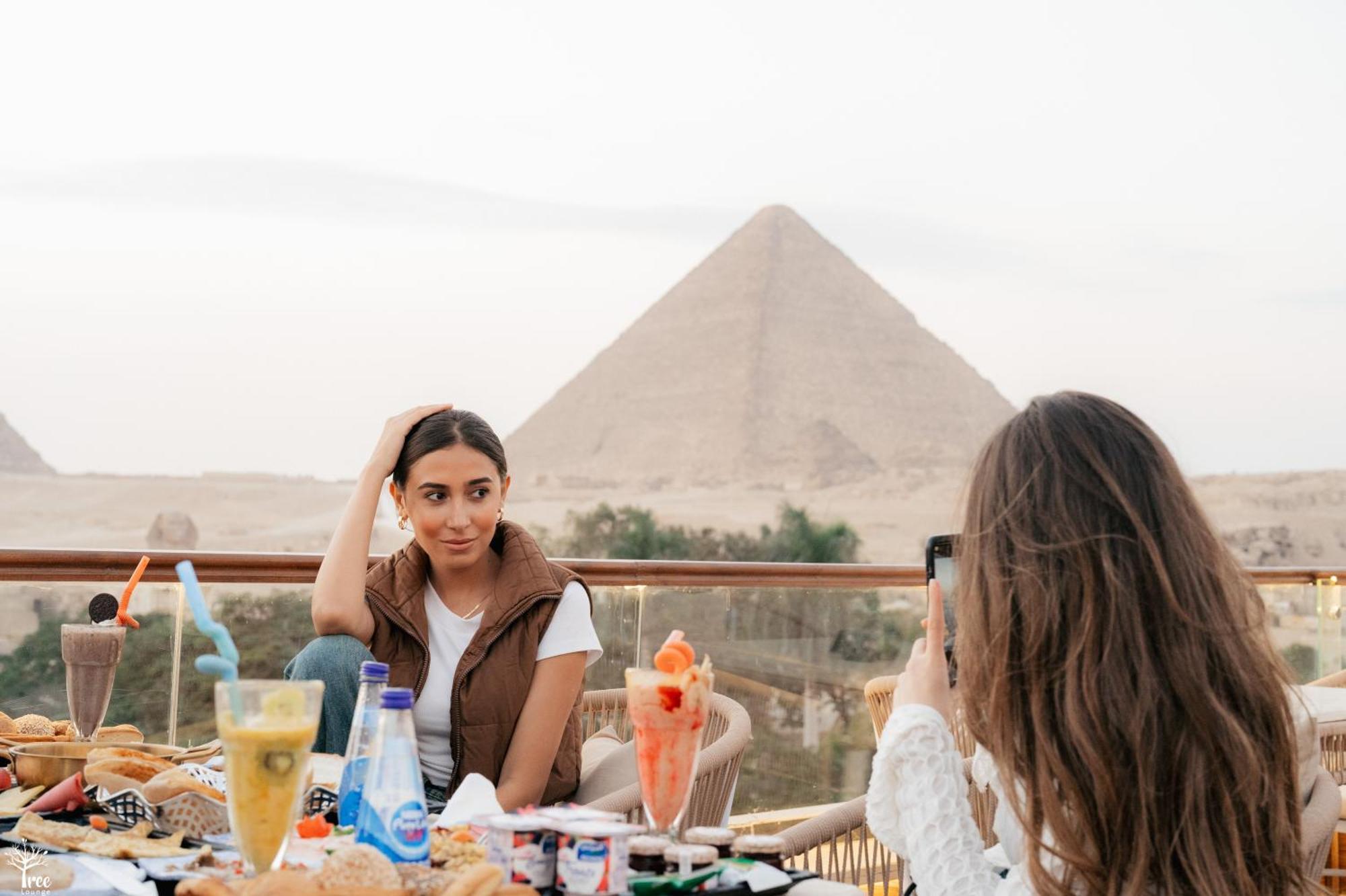 Tree Lounge Pyramids View Inn , Sphinx Giza Kafret el-Gabal 외부 사진