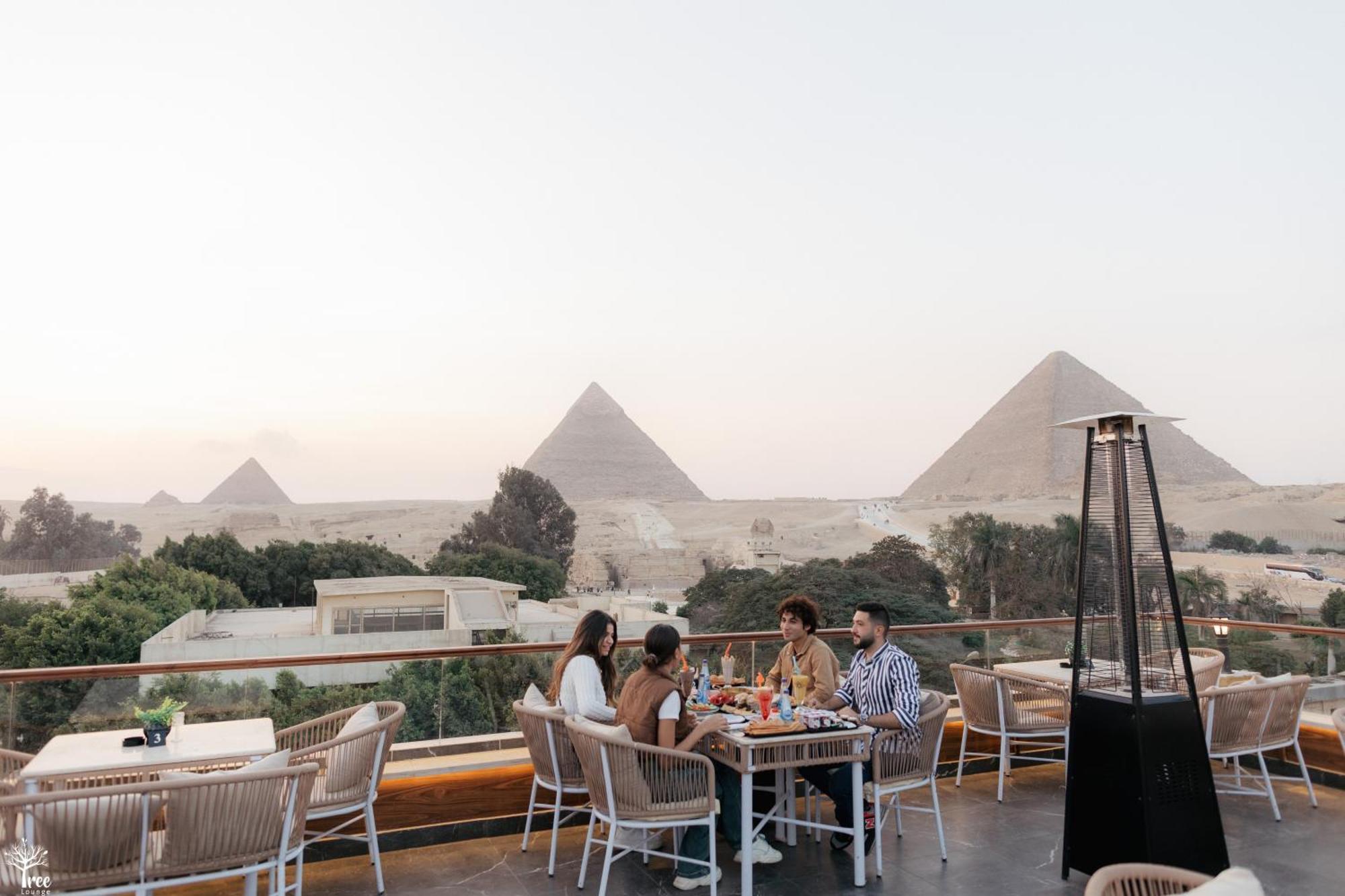 Tree Lounge Pyramids View Inn , Sphinx Giza Kafret el-Gabal 외부 사진
