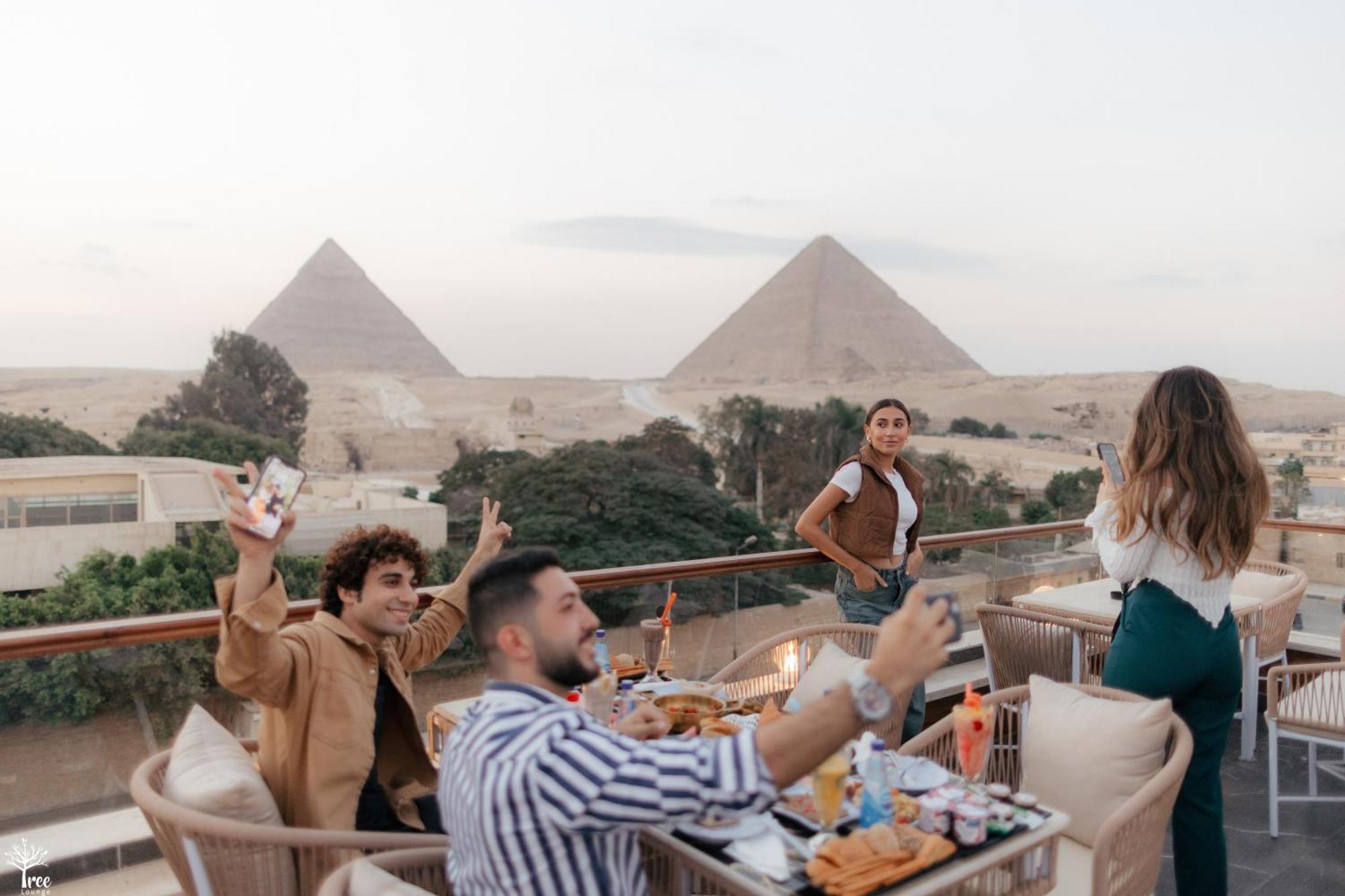 Tree Lounge Pyramids View Inn , Sphinx Giza Kafret el-Gabal 외부 사진